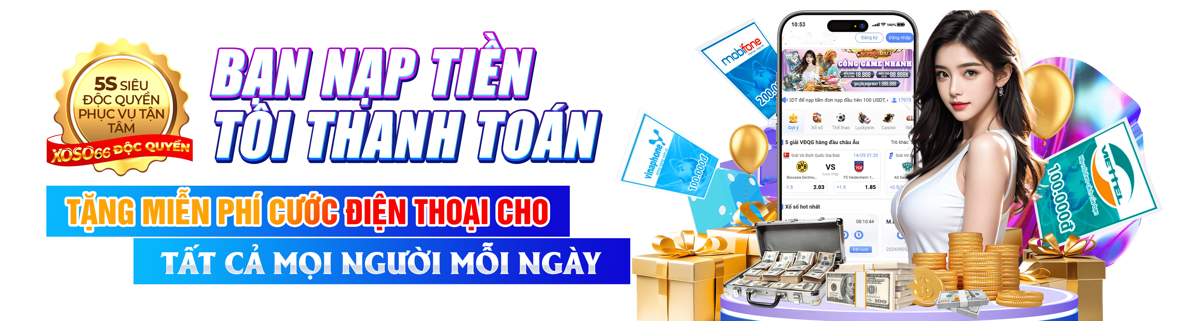 Hình ảnh quảng cáo của 90p hiển thị nền tảng và các lợi ích
